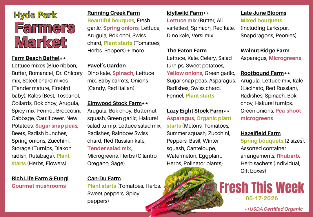 Fresh Produce around The Square on 05-10-2026