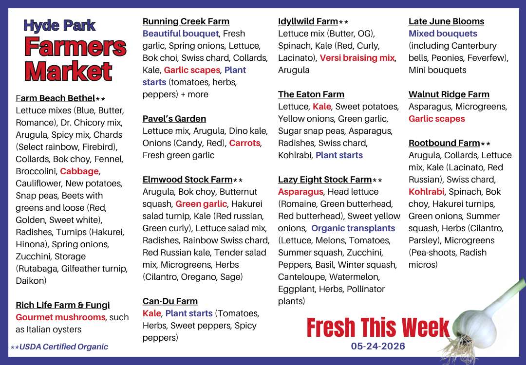 Fresh Produce around The Square on 05-10-2026