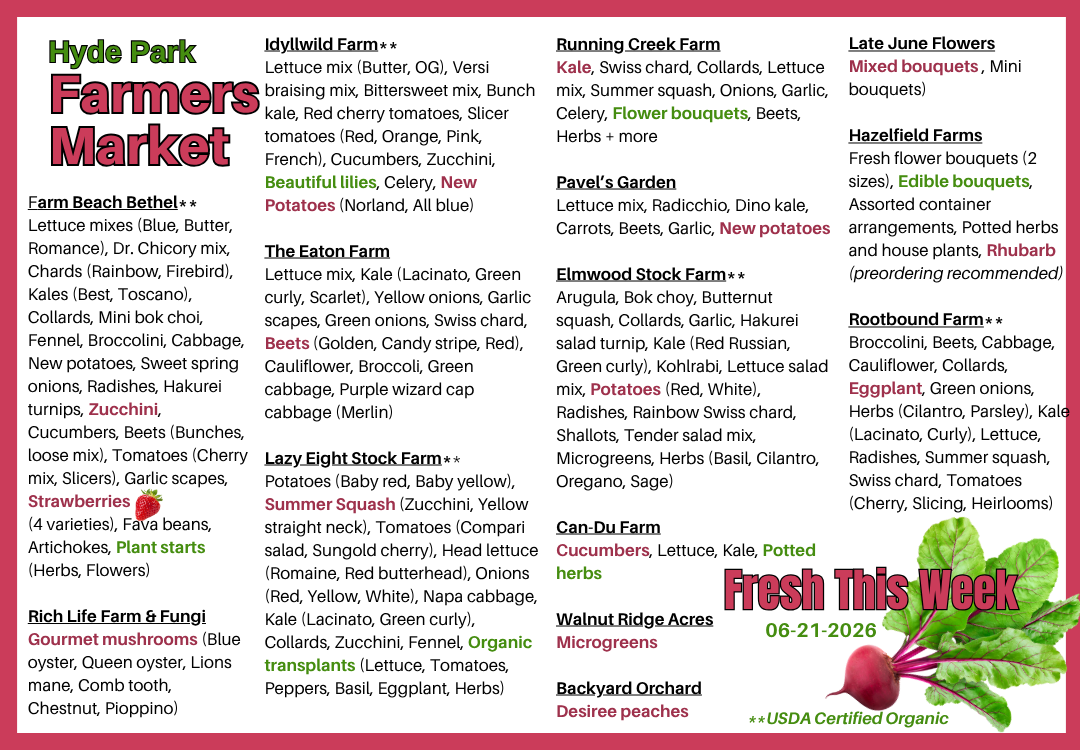 Fresh Produce around The Square on 05-10-2026