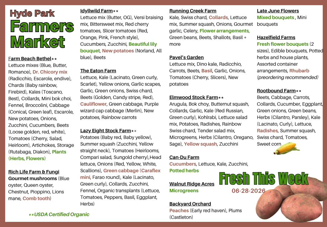 Fresh Produce around The Square on 05-10-2026