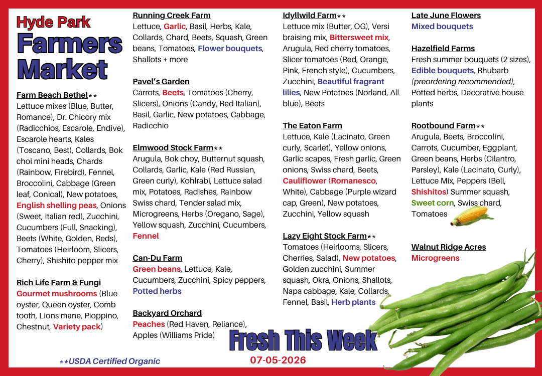 Fresh Produce around The Square on 05-10-2026