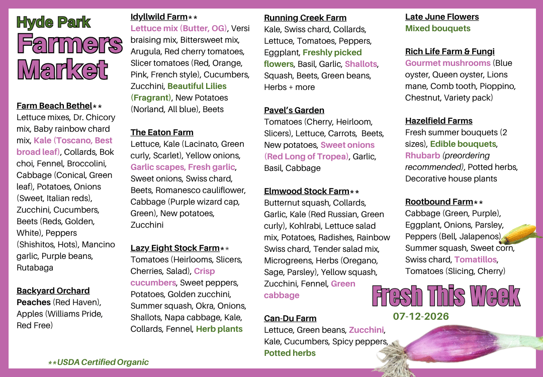 Fresh Produce around The Square on 05-10-2026
