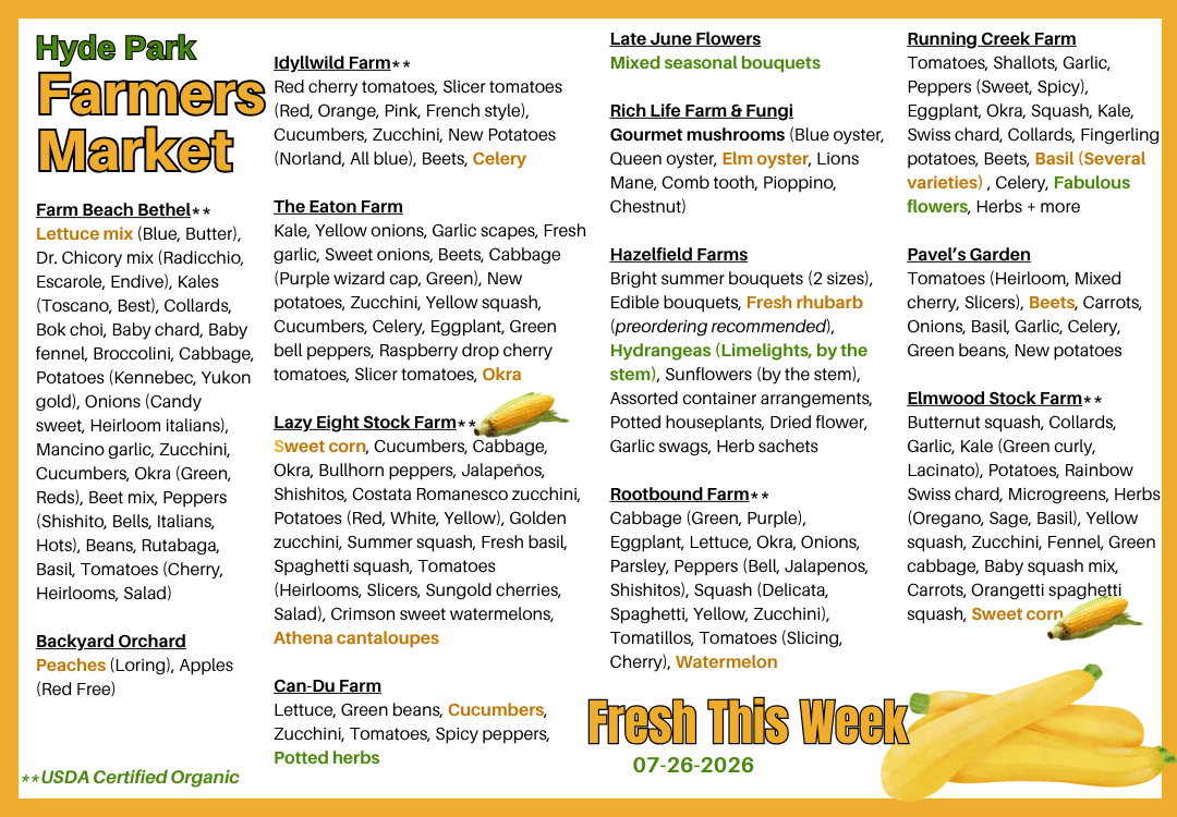 Fresh Produce around The Square on 05-10-2026