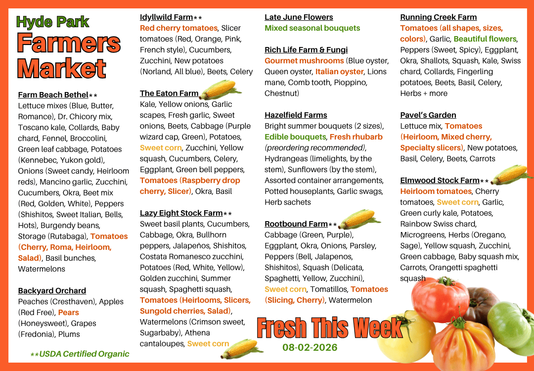 Fresh Produce around The Square on 05-10-2026