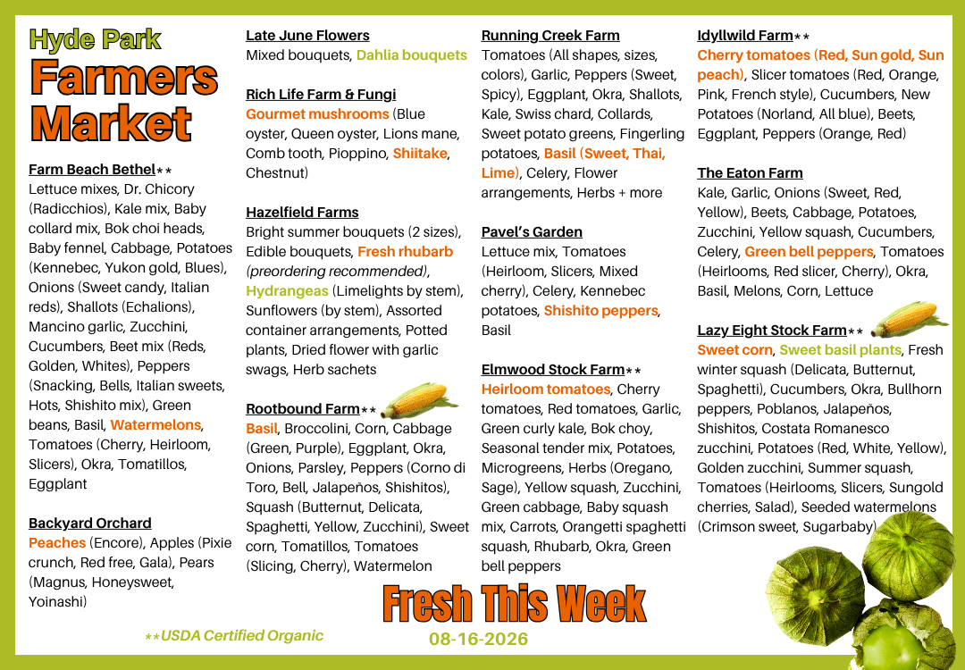 Fresh Produce around The Square on 05-10-2026