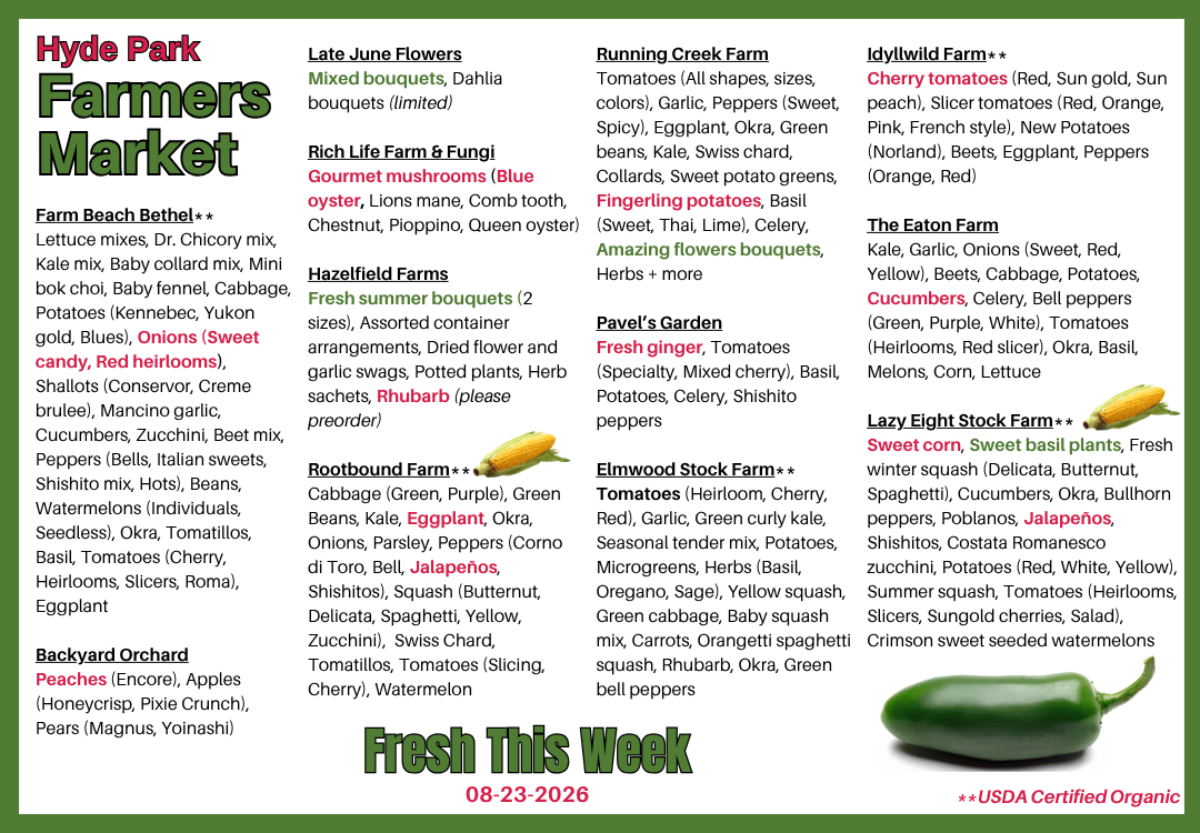 Fresh Produce around The Square on 05-10-2026