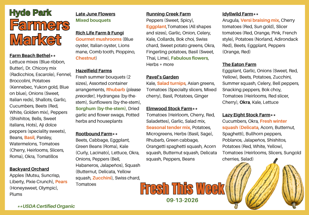 Fresh Produce around The Square on 05-10-2026