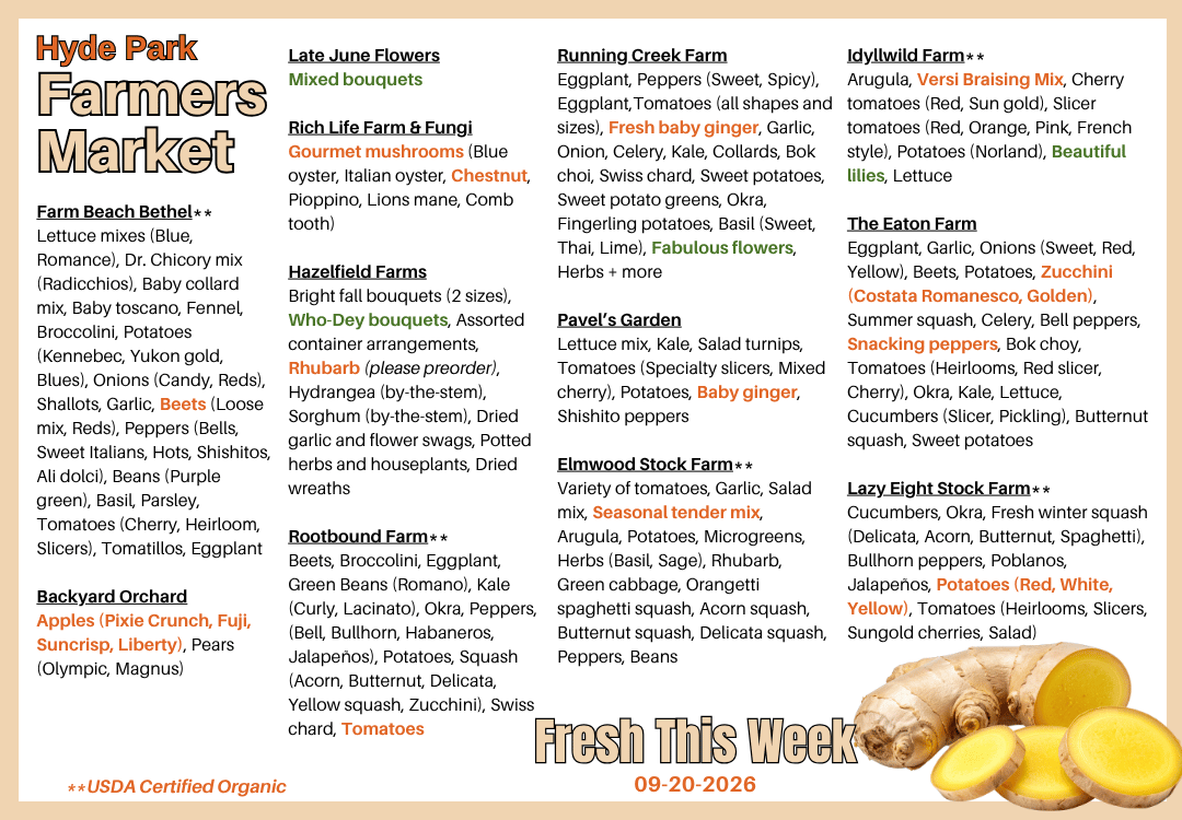 Fresh Produce around The Square on 05-10-2026