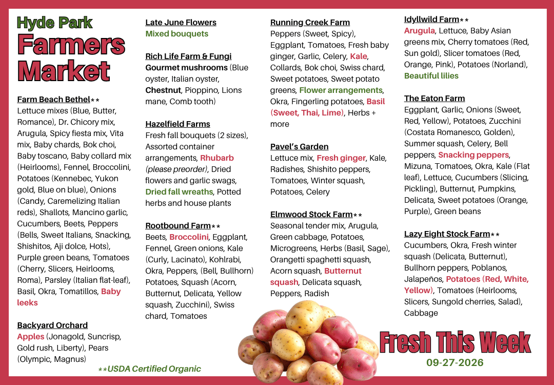 Fresh Produce around The Square on 05-10-2026