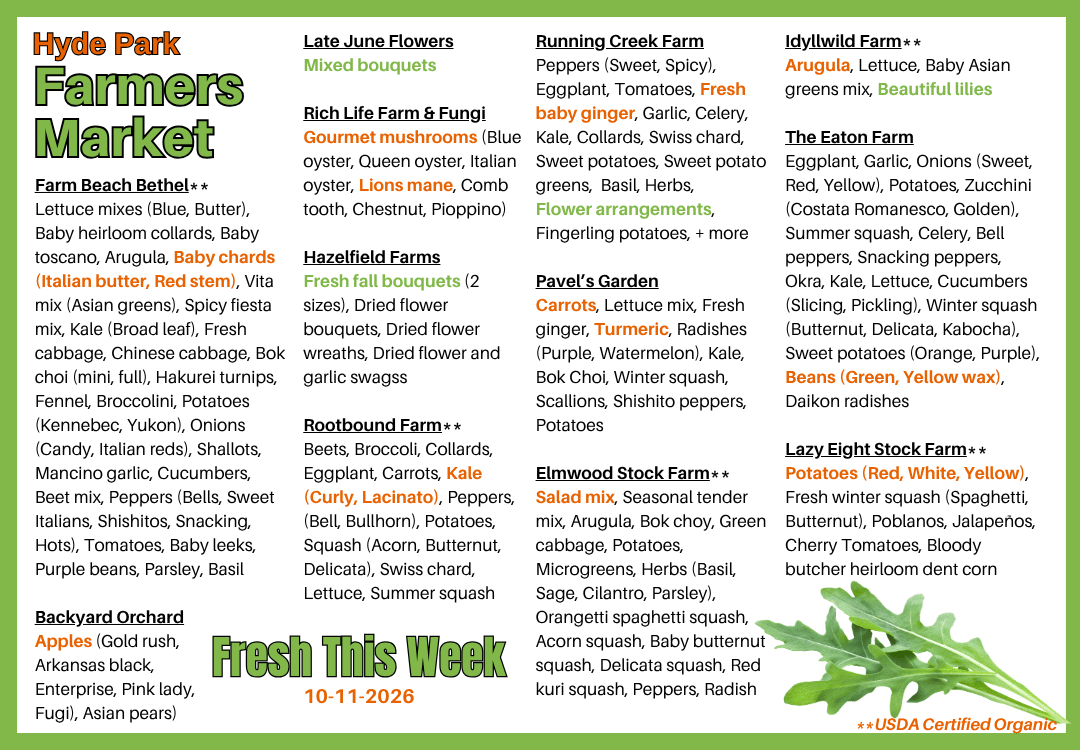 Fresh Produce around The Square on 05-10-2026
